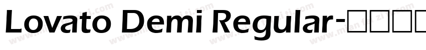 Lovato Demi Regular字体转换